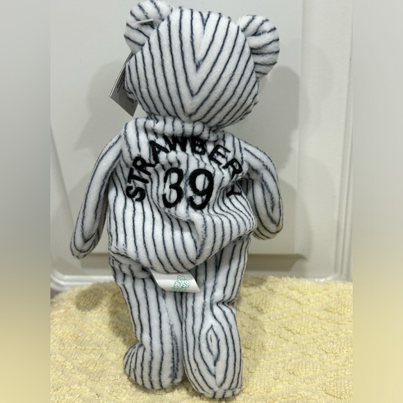 Set of 3 Bamm Beano's Bears 1998 Striped White - Picture 10 of 13